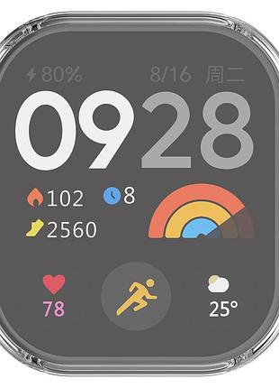 Чeхол накладка для xiaomi redmi watch 4 прозрачный