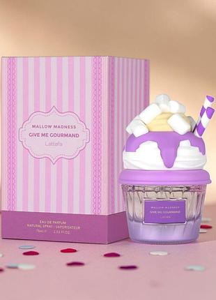 Парфюмированная вода lattafa give me gourmand mallow madness 10 мл (разлив)