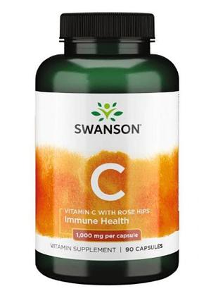 Витамин c с шиповником vitamin c with rose hips 1000 мг - 90 капсул