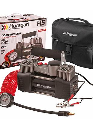 Компресор автомобільний huragan 12в, 7 атм, 85 л/хв h0500