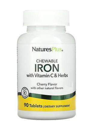 Железо 27мг с витамином c и травами iron 27 mg with vitamin c herbs - 90 tabs для поддержки кроветворения