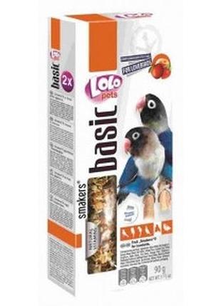 Колосок для неразлучников с фруктами 2 шт, lolo pets колосок для неразлучников с фруктами lolo pets