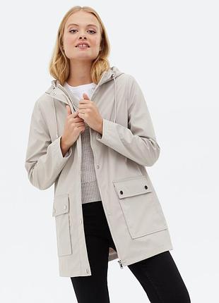 Женская куртка дождевик прорезиненная new look, l