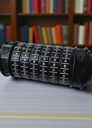 Оригинальный подарок на день рождения с секретом металлический криптекс черный