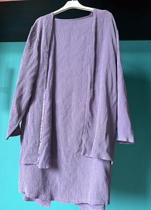 Костюм жатка кардіган і спідниця максі l xl