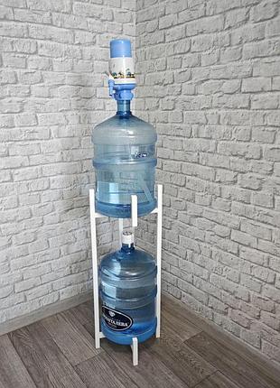 Подставка металлическая (стойкая) для бутылей воды 19 лт "орион", н=780 мм loft цвет белый