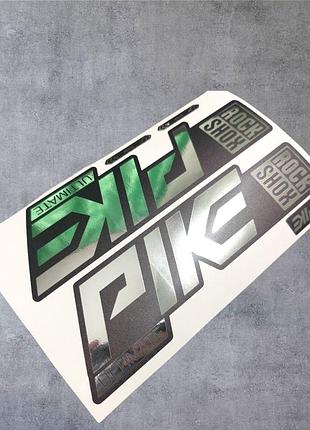 Хром наклейки на вилку перья рокшок рок шок rock shox велосипеда пайк pike уф печать