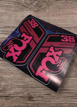 Матовый розовый розовые наклейки на велосипед вилку перья фокс 38 fox performance elite перфомансе
