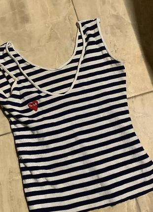 Топ з серцем в полоску ami