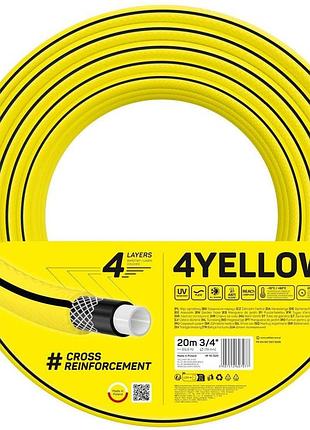 Шланг садовый cellfast 4yellow 3/4" 20м 4 слоя до 20бар -10...+50°c