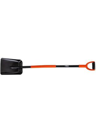 Лопата совкова neo tools, руків'я металеве d-подібне, 132см, 2кг