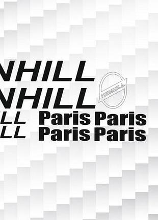 Черные наклейки на раму велосипеда кенхилл kenhill париж набор