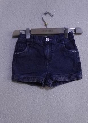 Шорты джинсовые летние 100% хлопок для девочки 4-5лет,рост 110см от m&co