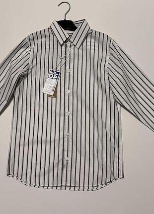 Белая рубашка в полоску бренда jack &amp; jones