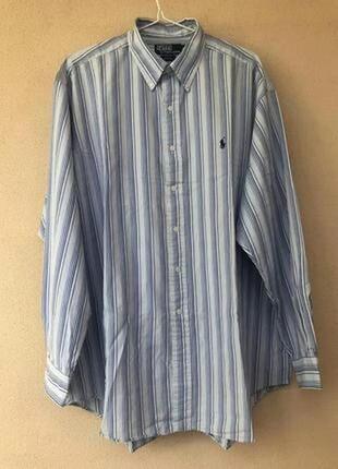 Натуральная мужская рубашка polo ralph lauren,xl