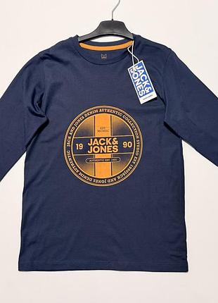 Лонгслів jack & jones junior темно-синього кольору