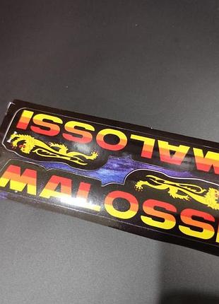 Черные наклейки на мотоцикл мопед скутер мото malossi малосси