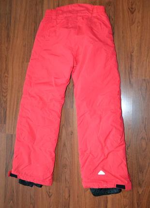Лыжные штаны рост 152 см, красный цвет.3 фото