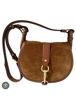 Шикарная замшевая сумка через плечо jamei от michael kors. оригинальная.