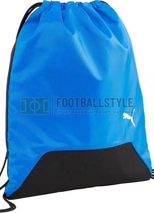 Рюкзак puma teamgoal gym sack 16l синий, черный уни 47 x 39 см 090240-02