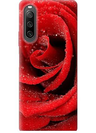 Чохол силіконовий на телефон sony xperia 10 iv червона троянда "529u-2789-58250"