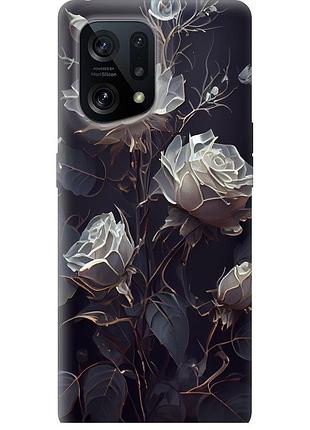 Чехол силиконовый на телефон oppo find x5 розы 2 "5550u-2602-58250"