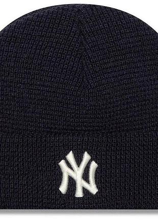 Чоловіча / жіноча шапка нью ера оригінал new era short beanie nyy 60565437