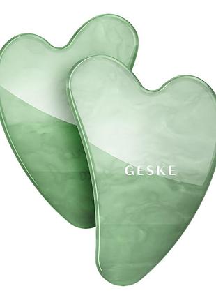 5в1 нефритовий масажер-скребок гуаша geske smartappguided jade gua sha