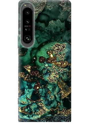 Чехол силиконовый на телефон sony xperia 1 iv мрамор золото богатство "5419u-2787-58250"