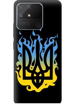 Чехол tpu патриотический на телефон realme narzo 50a герб v1 "5258b-2514-58250"