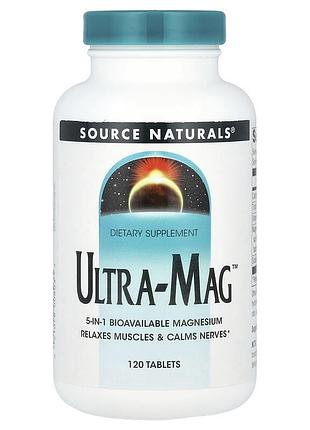 Source naturals ultra-mag magnesium complex магниевый комплекс 120 табл.