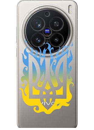 Чехол силиконовый патриотический на телефон vivo x200 pro герб v1 "5258u-3883-58250"