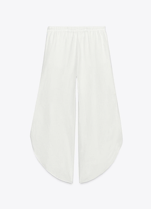 100% лен брюки с разрезами zara 4