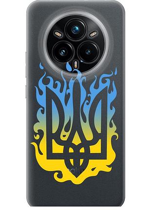 Чехол силиконовый патриотический на телефон realme 14 pro + герб v1 "5258u-3968-58250"