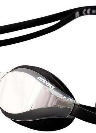 Очки для плавания arena python mirror серый, черный уни ofsm 1e763-055
