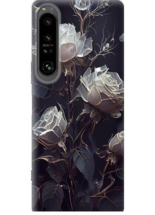 Чохол силіконовий на телефон sony xperia 1 iv троянди 2 "5550u-2787-58250"