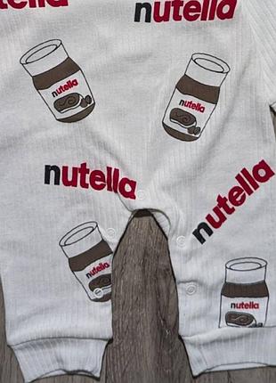 Ромпер рубчик "nutella" 3