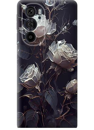 Чехол силиконовый на телефон motorola edge 30 pro розы 2 "5550u-2826-58250"
