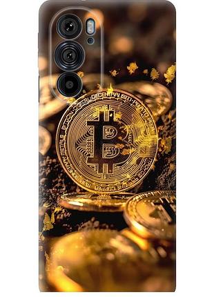 Чохол силіконовий на телефон motorola edge 30 pro золота лихоманка біткойна "6089u-2826-58250"