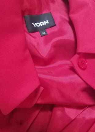 Yorn дизайнерское французское пальто- кардиган цвета вишни3 фото