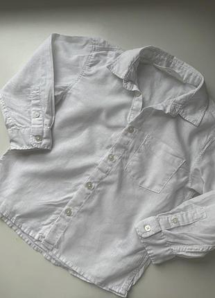 Льняная рубашка h&amp;m