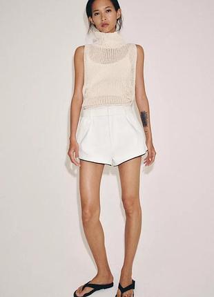 Джинсовые шорты zw collection с защипами