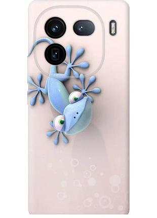 Чехол силиконовый на телефон vivo iqoo 12 геккончик "1094u-3433-58250"