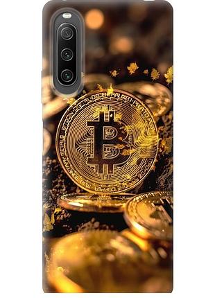 Чохол силіконовий на телефон sony xperia 10 iv золота лихоманка біткойна "6089u-2789-58250"