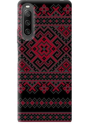 Чохол силіконовий на телефон sony xperia 10 iv вишиванка 52 "1763u-2789-58250"