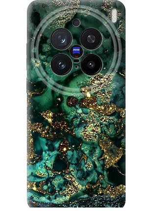 Чохол силіконовий на телефон vivo x200 pro мармур золото багатство "5419u-3883-58250"
