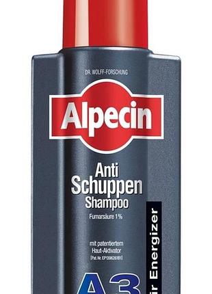 Шампунь alpecin a3 hair energizer от выпадения волос против перхоти 250 мл