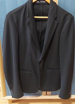 Классический черный жакет zara