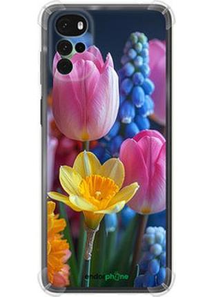 Чехол на motorola g22 весенние цветы "6058sp-2681-2448"