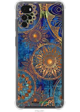 Чехол на motorola g22 золотой узор "678sp-2681-2448"